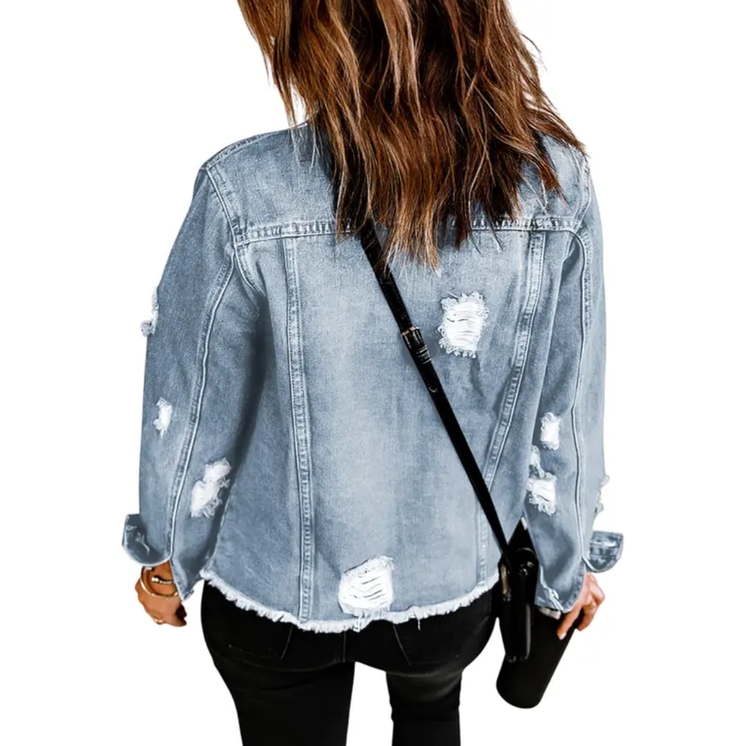 Martina | Denim Jacket Casual y Favorecedor