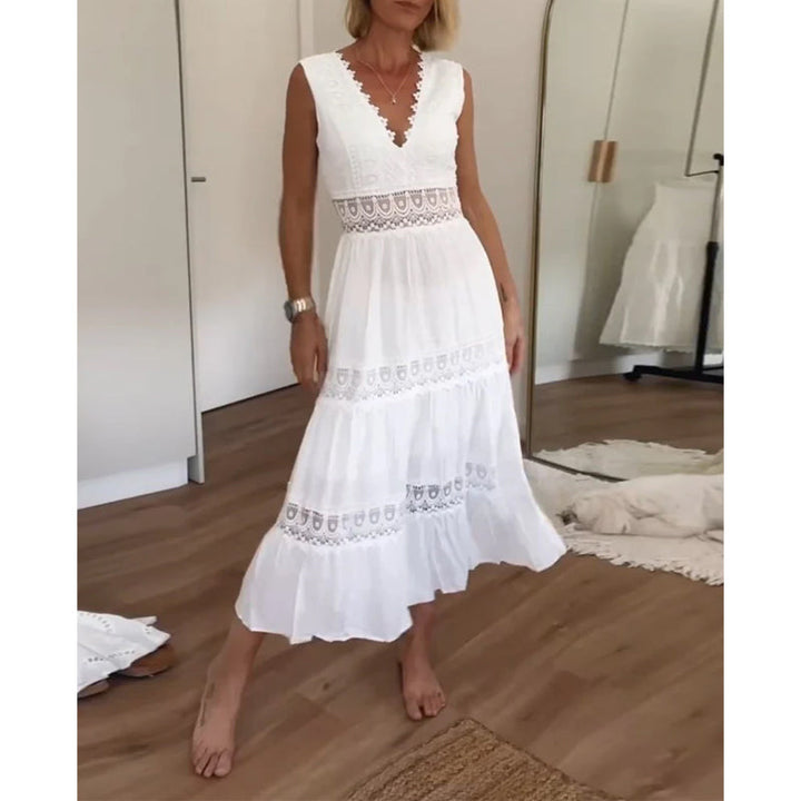 Sofía | Vestido de Encaje con Escote en V