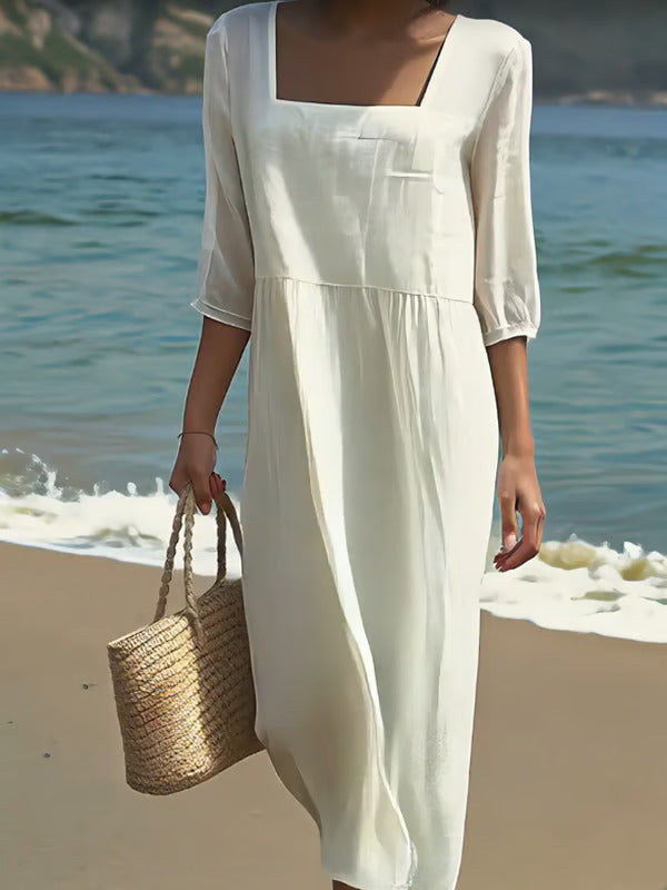 Lunelle | Vestido de Lino Casual