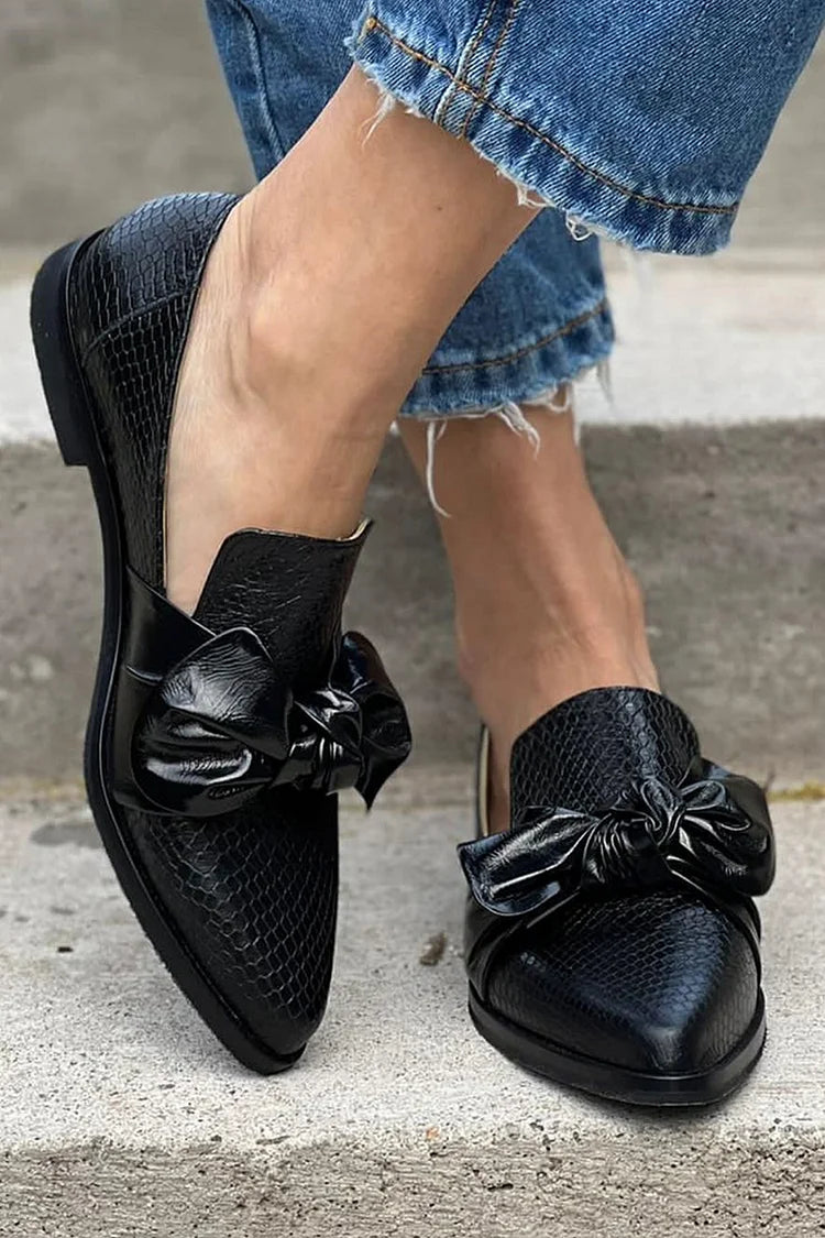 Valentina | Mocasines Elegantes con Lazo