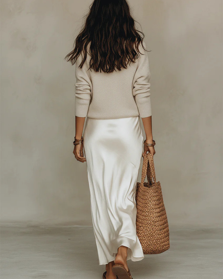 Sofía | Conjunto Midi Satinado Premium
