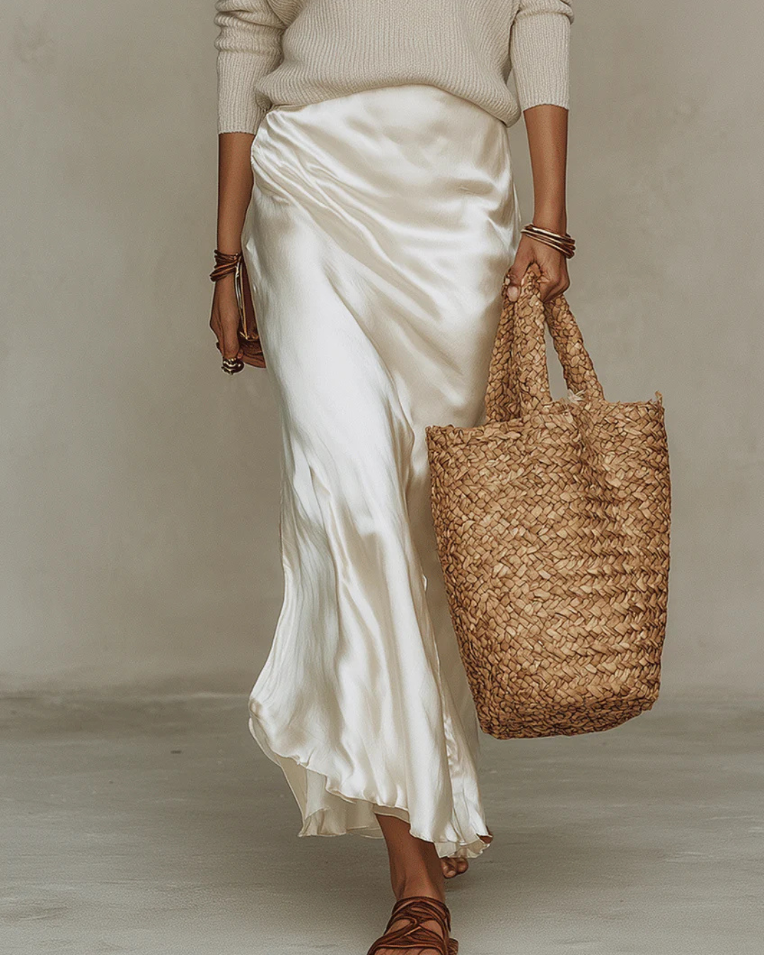 Sofía | Conjunto Midi Satinado Premium