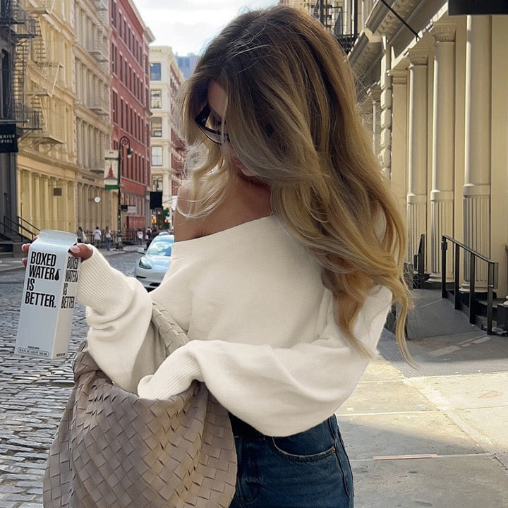 Sofía | Top Tejido Off-Shoulder