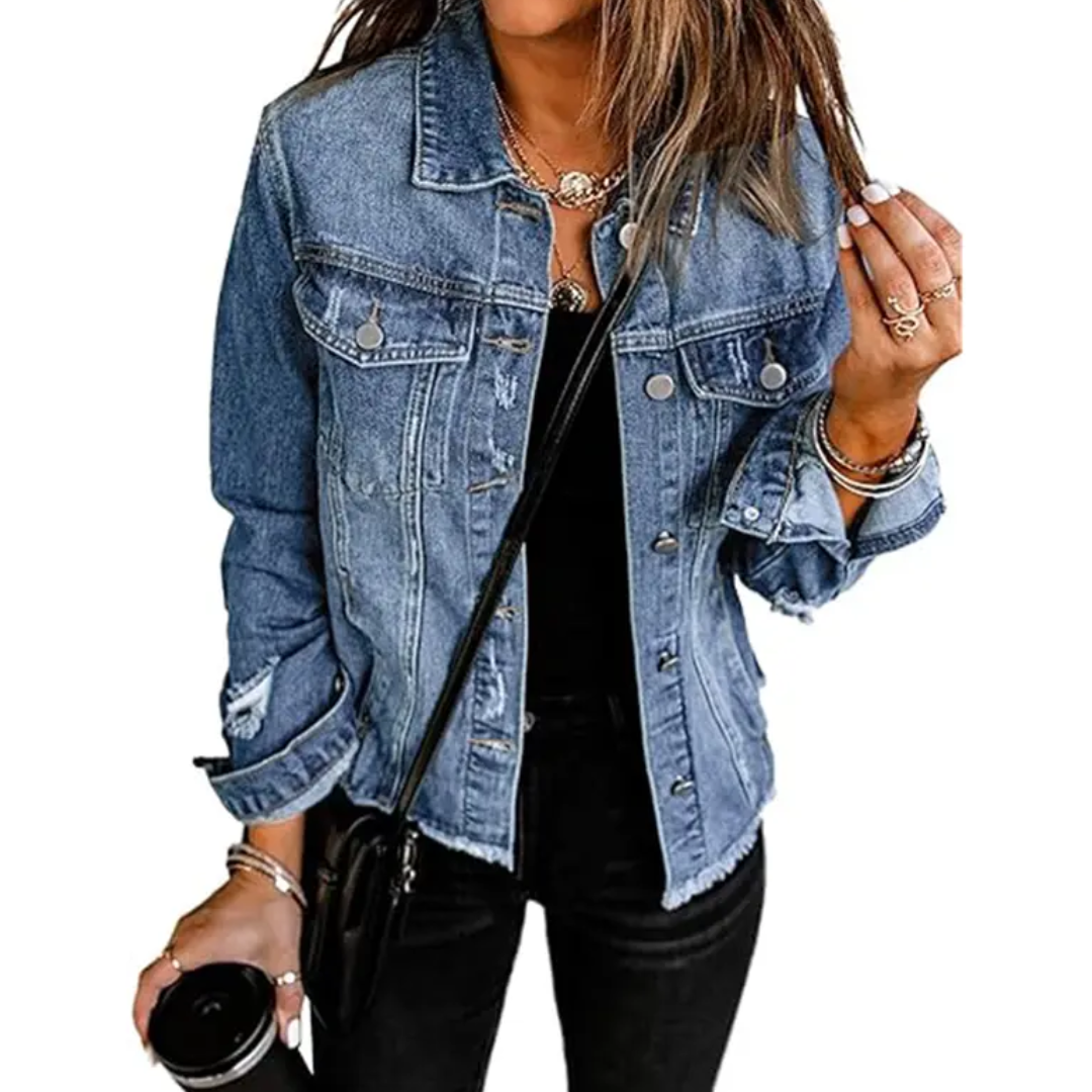 Martina | Denim Jacket Casual y Favorecedor