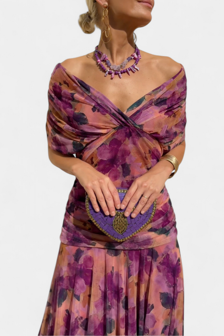 Eloria | Vestido Largo Floral Romántico