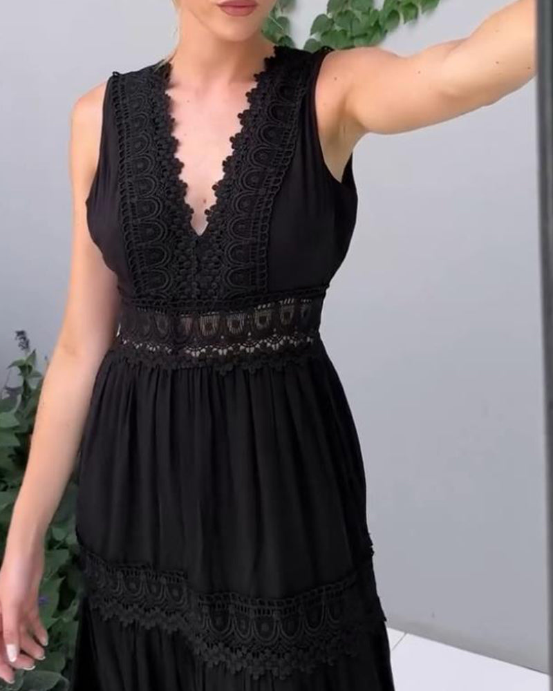 Sofía | Vestido de Encaje con Escote en V