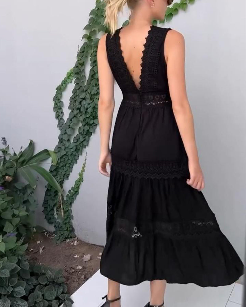 Sofía | Vestido de Encaje con Escote en V