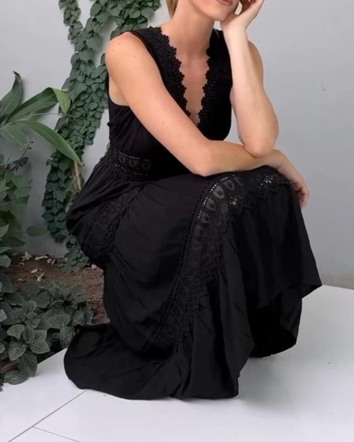 Sofía | Vestido de Encaje con Escote en V