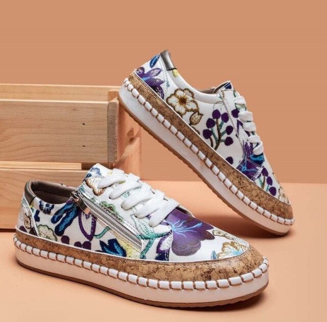 Oluchi | Zapatillas Ortopédicas Florales
