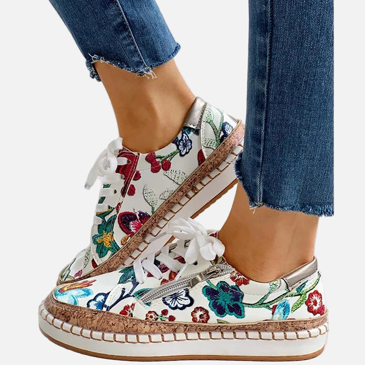 Oluchi | Zapatillas Ortopédicas Florales