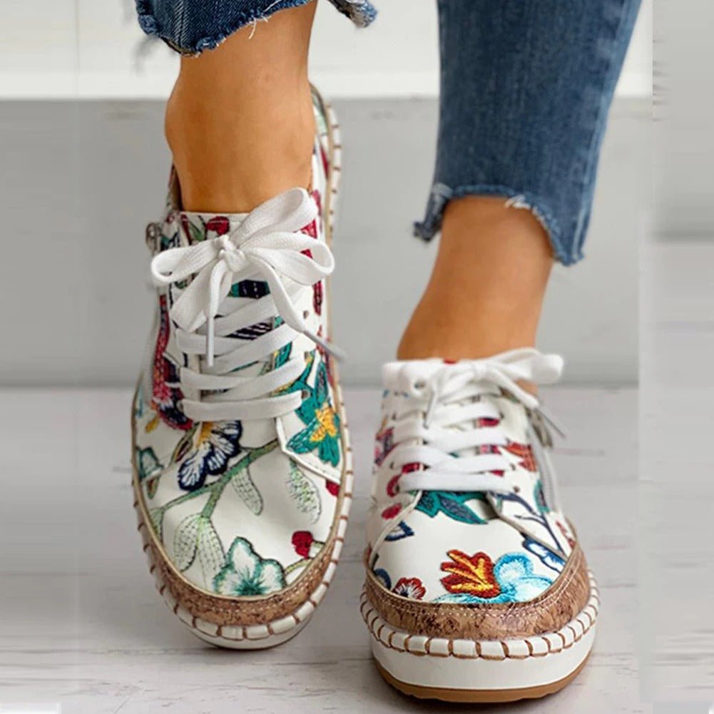 Oluchi | Zapatillas Ortopédicas Florales