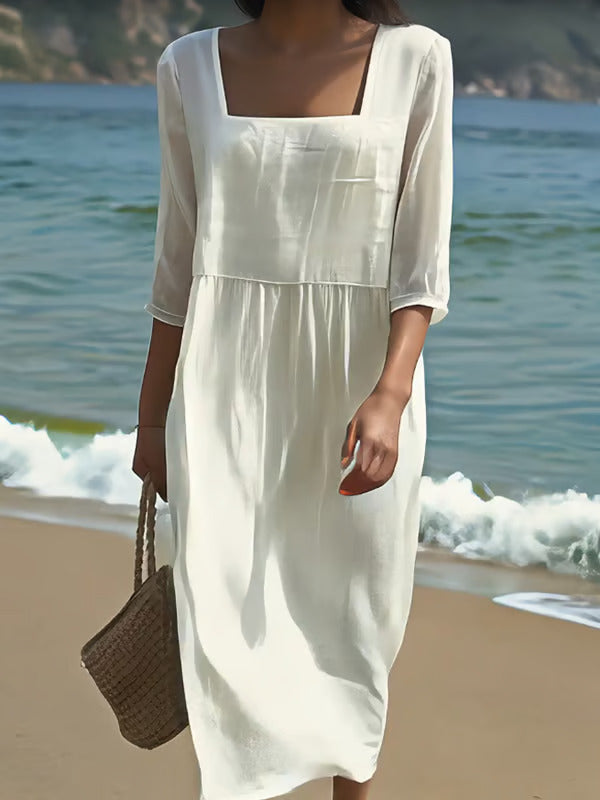 Lunelle | Vestido de Lino Casual