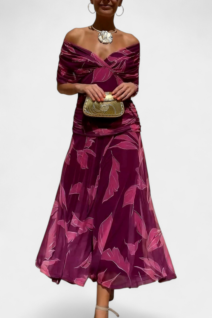 Alondra | Vestido Largo Floral con Escote en V