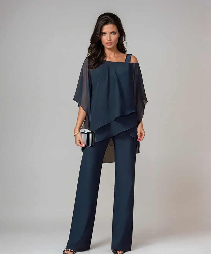 Mariana | Conjunto Blanco Sofisticado Dos Piezas