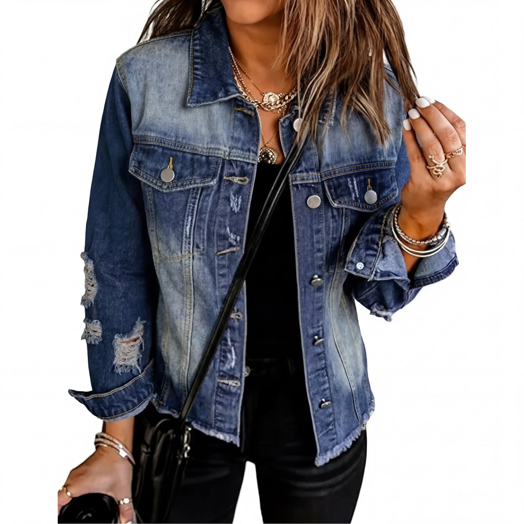 Martina | Denim Jacket Casual y Favorecedor