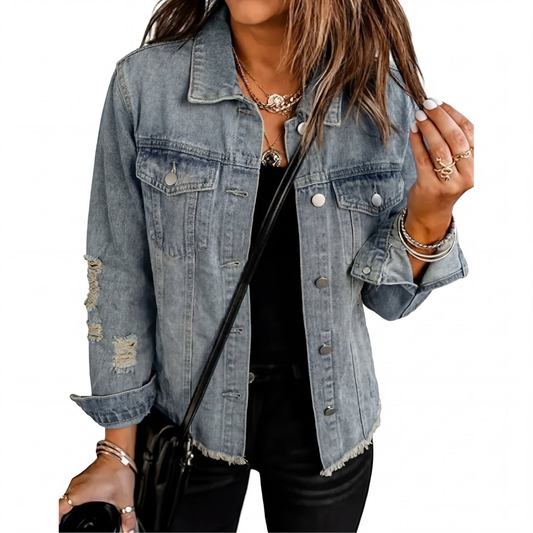 Martina | Denim Jacket Casual y Favorecedor